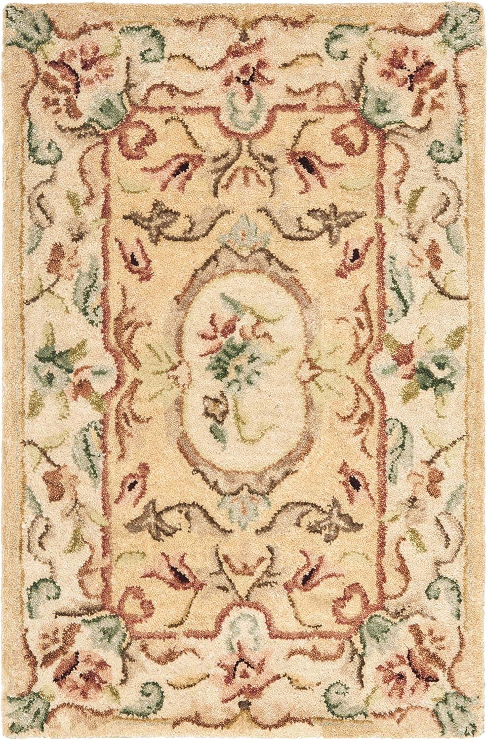 Bergama Area Rug in Light Gold/Beige