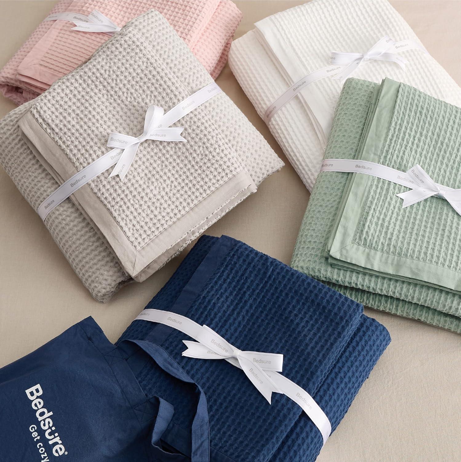 Bedsure Bedsure 100% Cotton Waffle Weave Duvet Cover