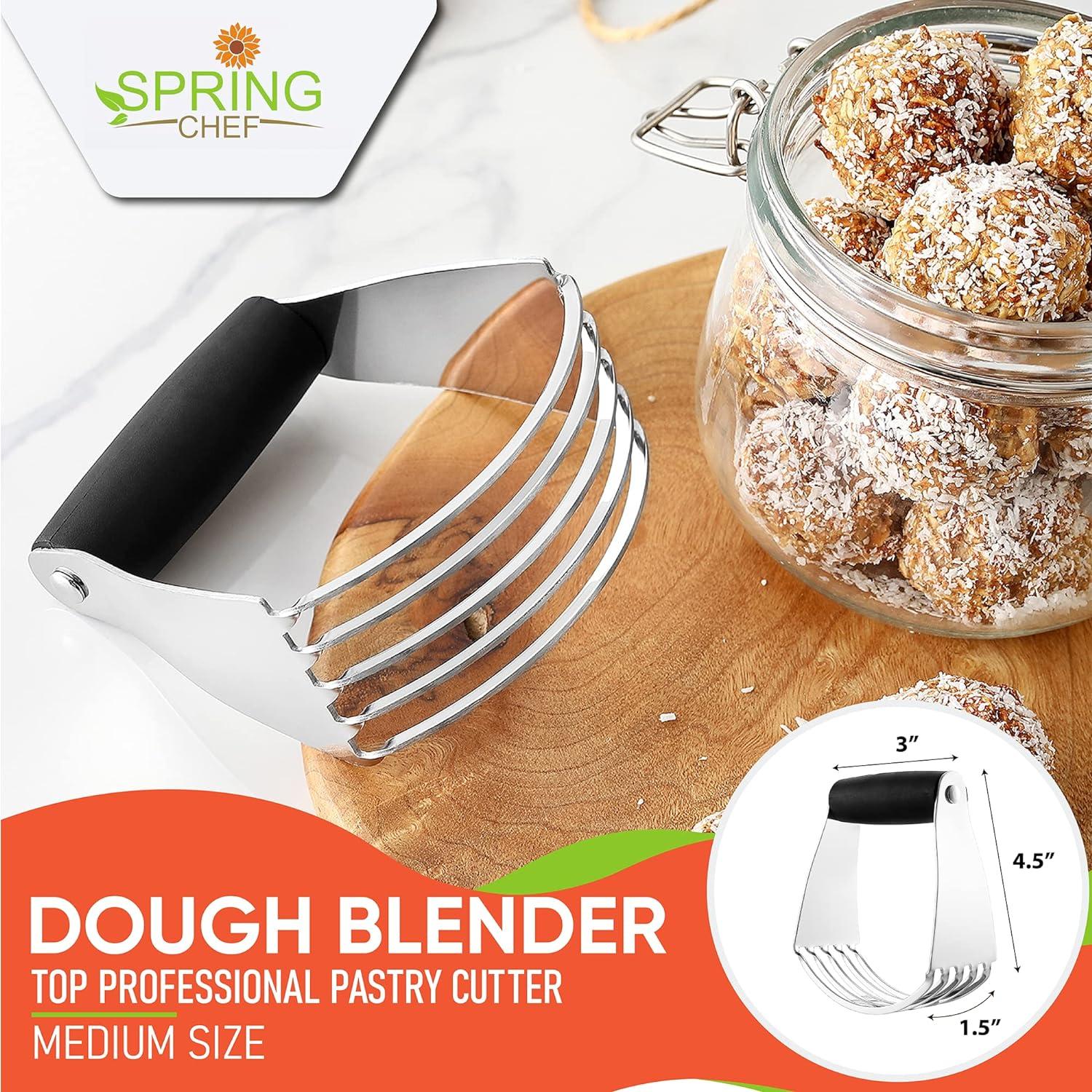 Medium Black Dough Blender with Stainless Steel Blades