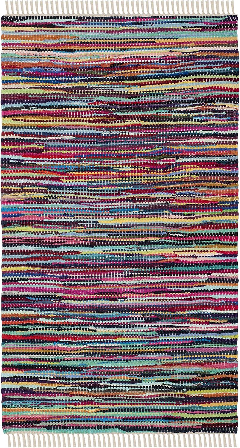 Rag Rug RAR128 Hand Woven Indoor Accent Rug - Multi - 3'x5' - Safavieh.
