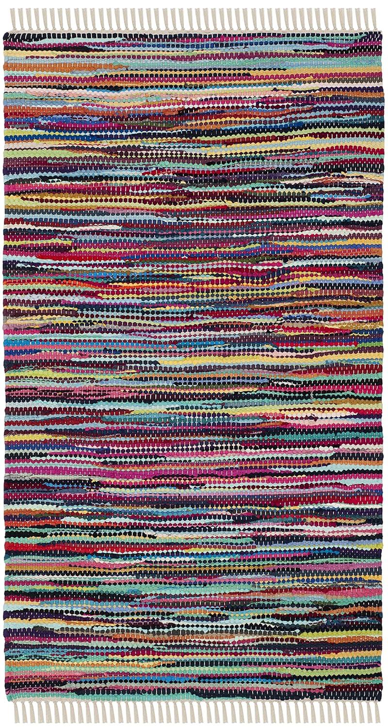 Rag Rug RAR128 Hand Woven Indoor Accent Rug - Multi - 3'x5' - Safavieh.