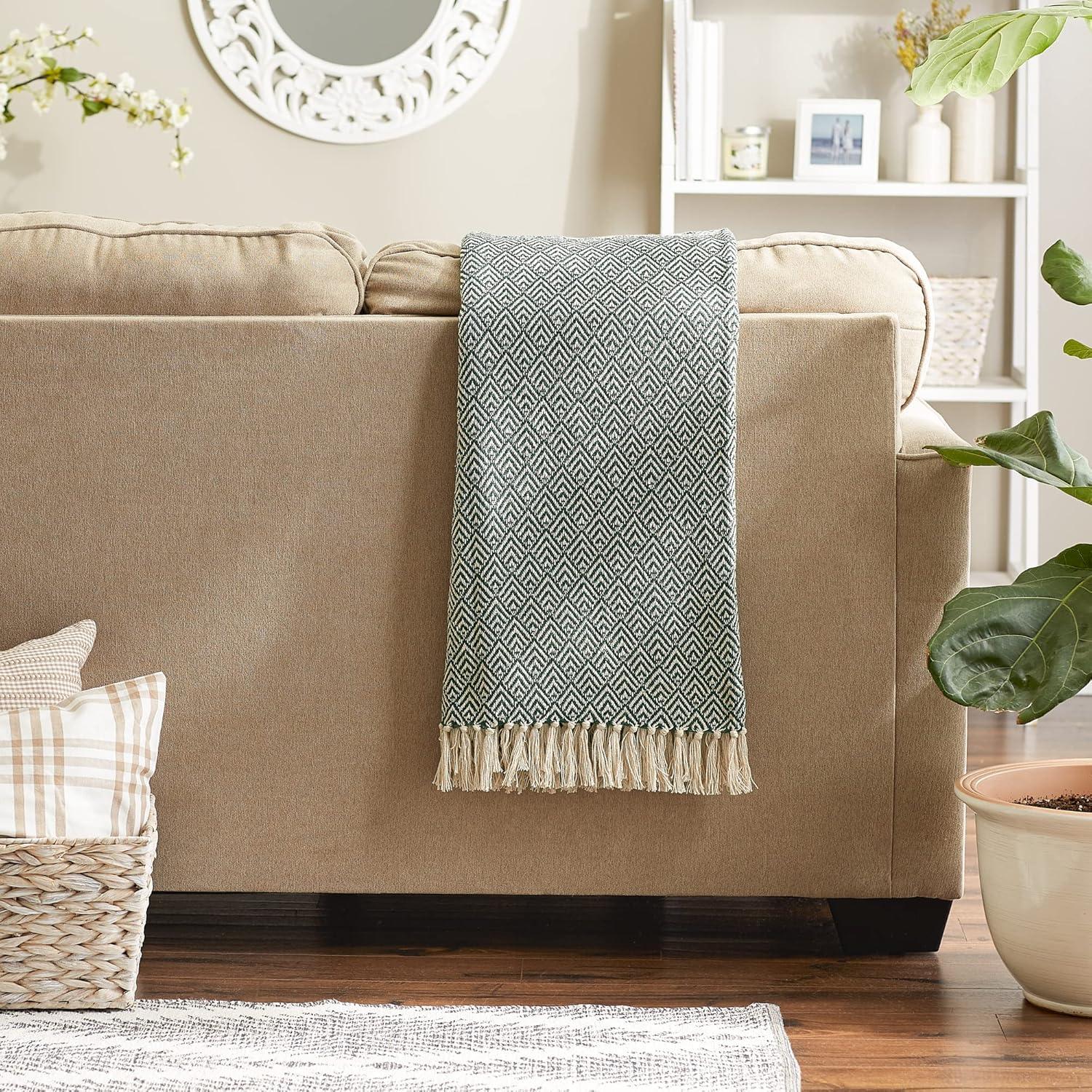 Design Imports Hand Woven Throw Blanket