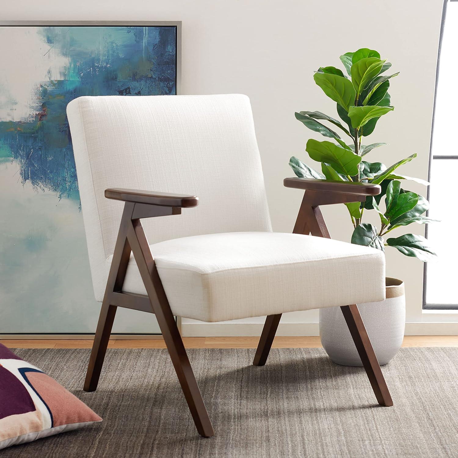 Emyr Arm Chair - ACH4007 - White - Safavieh
