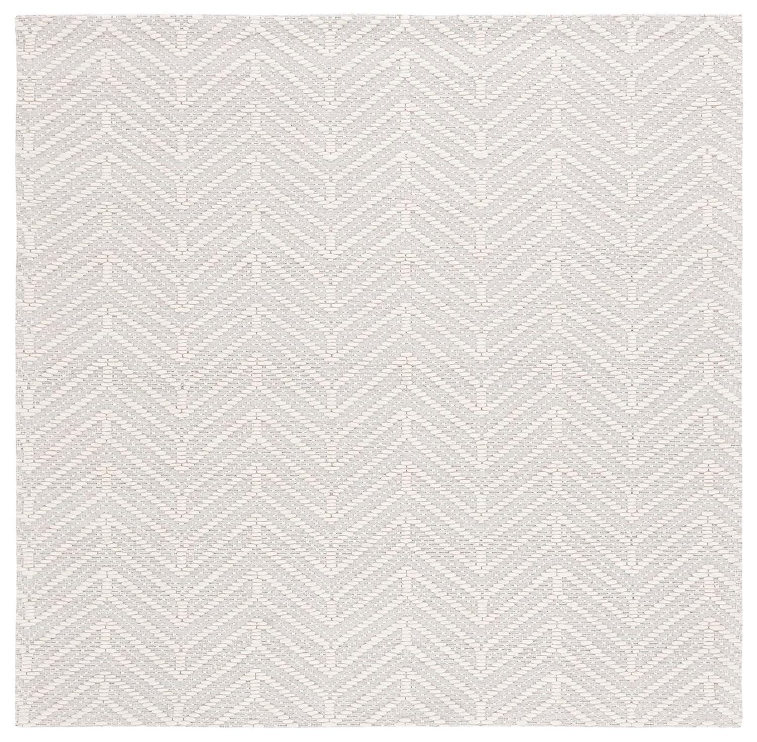Marbella MRB324 Hand Woven Indoor Area Rug - Ivory/Beige - 6'x6' - Safavieh