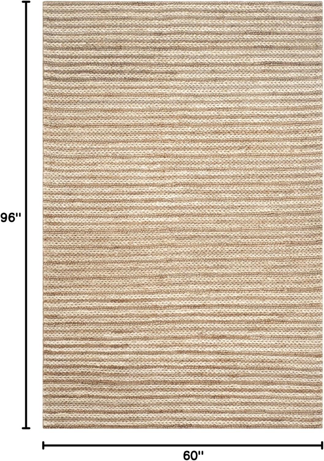 Natural Fiber NF653 Hand Woven Area Rug - Natural - 5'x8' - Safavieh.