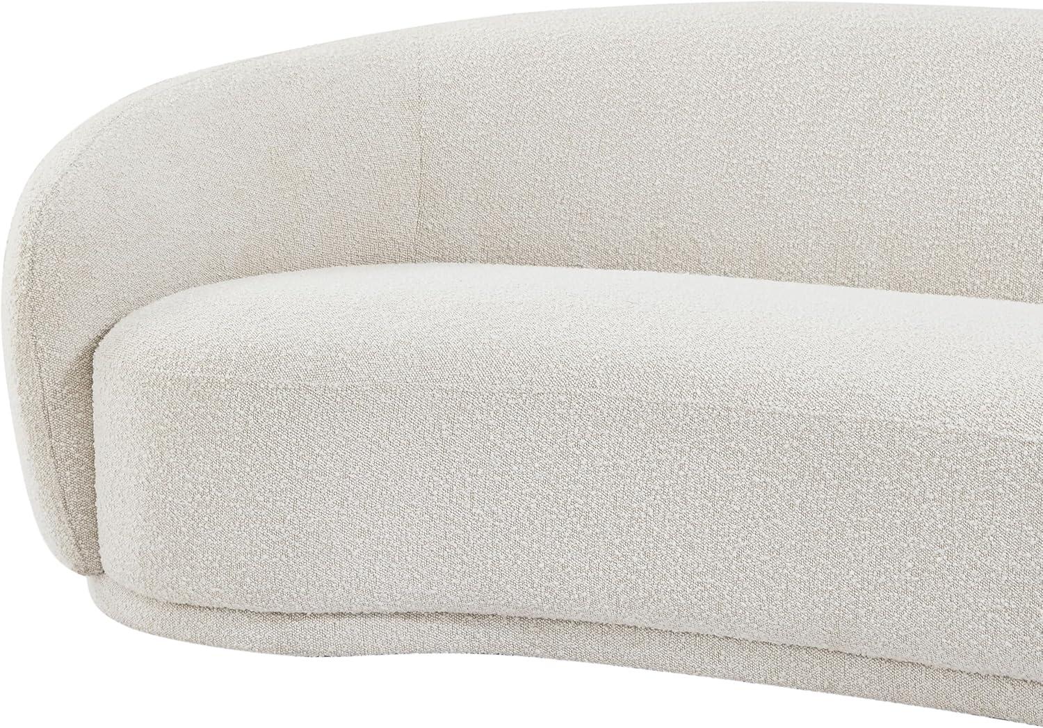 Meridian Furniture Hyde Cream Boucle Fabric Loveseat