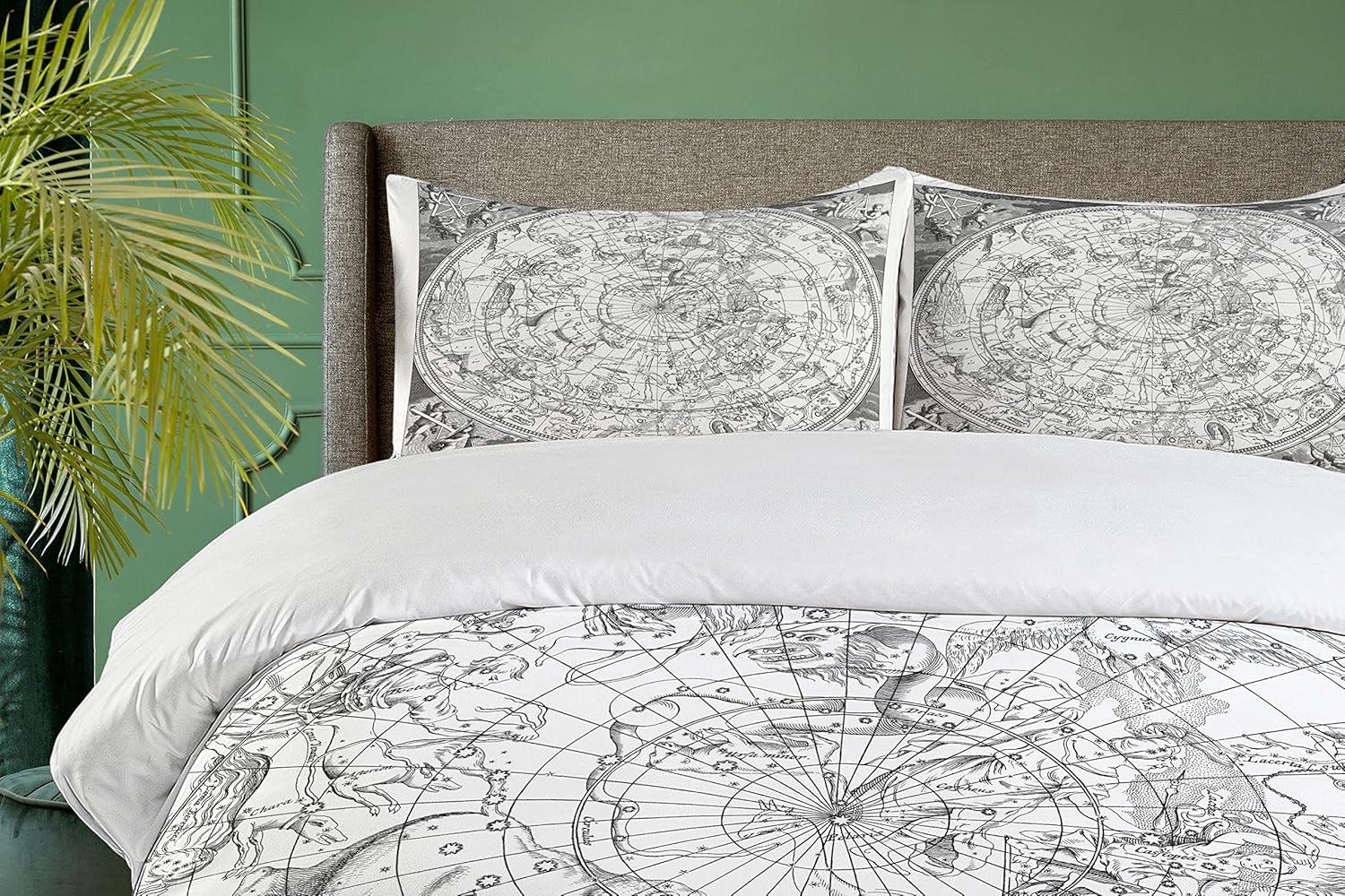 Ambesonne Constellation Eclectic Duvet Cover Set