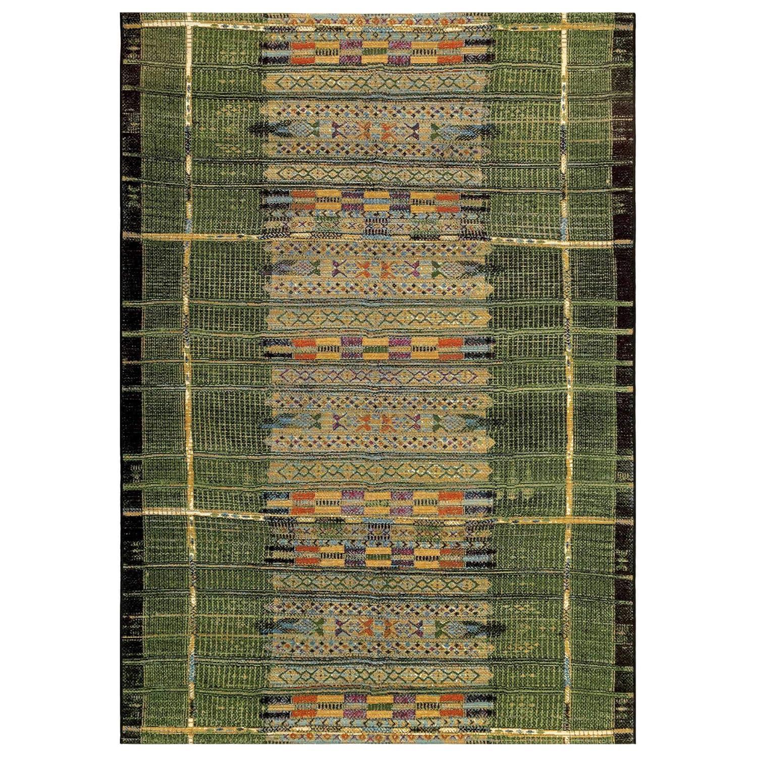 Liora Manne Marina Stripe Indoor/Outdoor Rug Green 3'3" x 4'11"