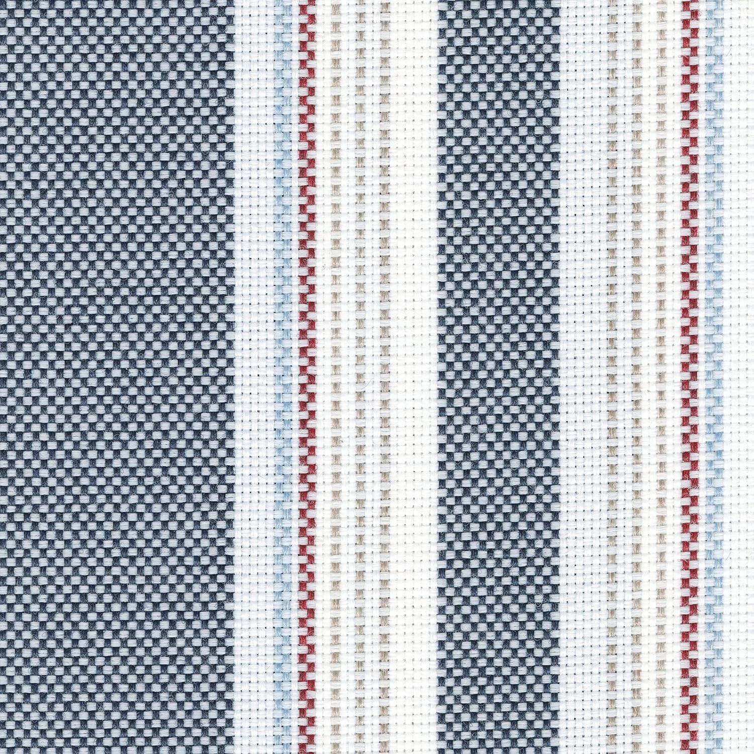 Arden Selections Oceantex Outdoor Toss Pillow 18 x 18, 2 Pack 18 x 18, Ocean Blue Stripe