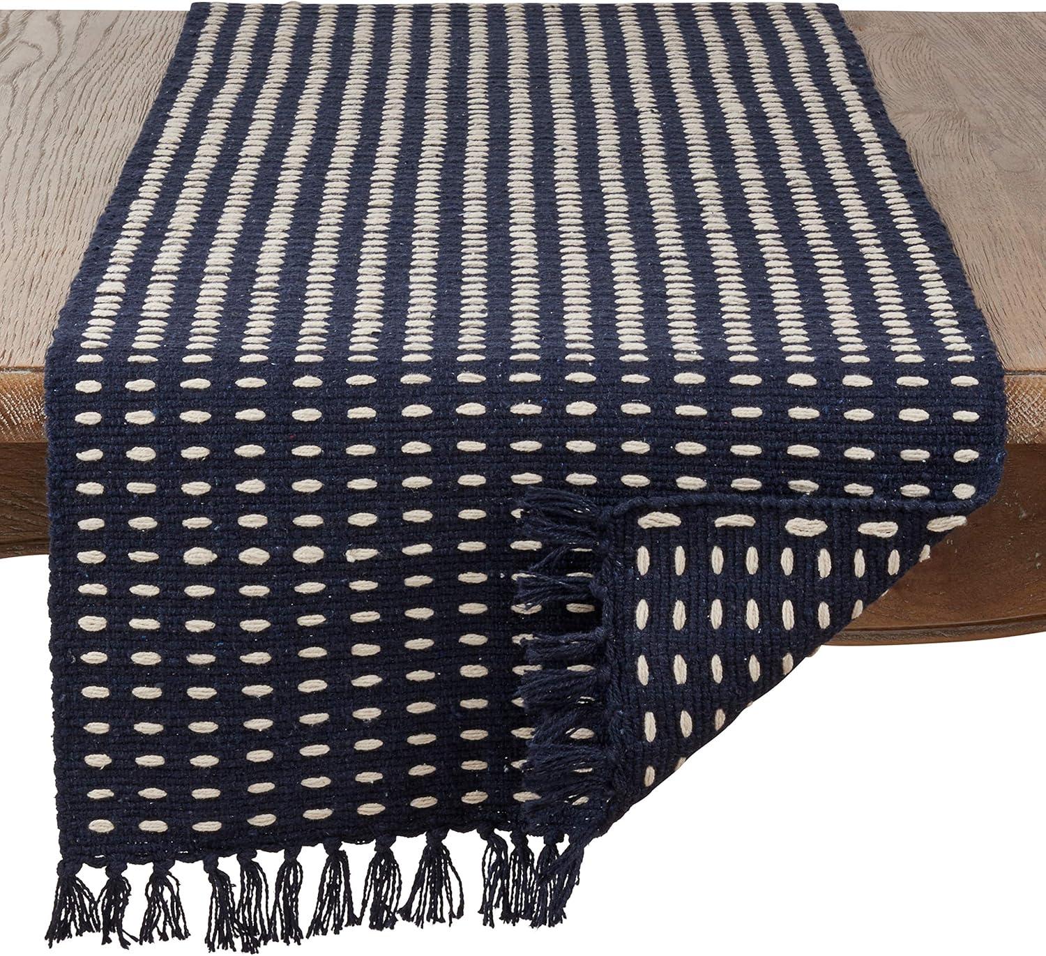 Saro Lifestyle Dashed Woven Design Runner