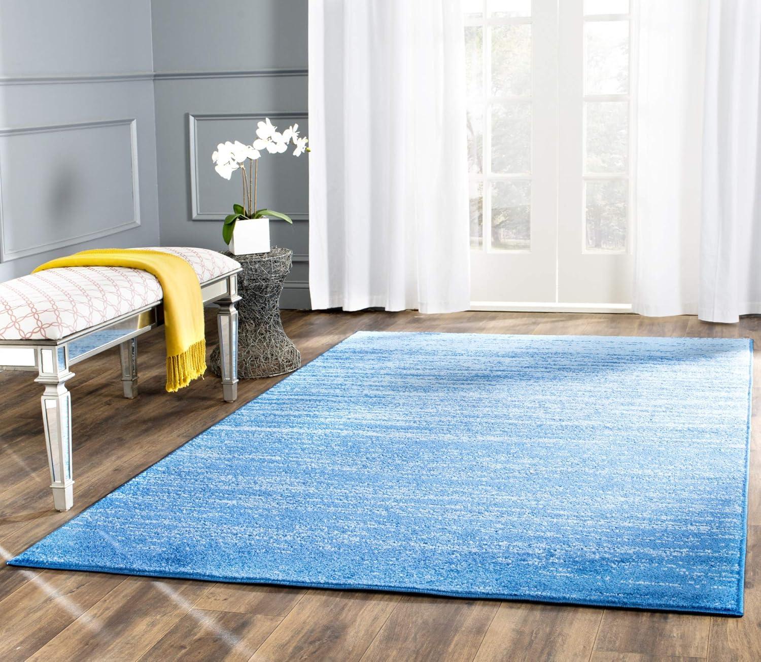 Adirondack ADR113 Machine Made Indoor Area Rug - Light Blue/Dark Blue - 5'-1"x7'-6" - Safavieh