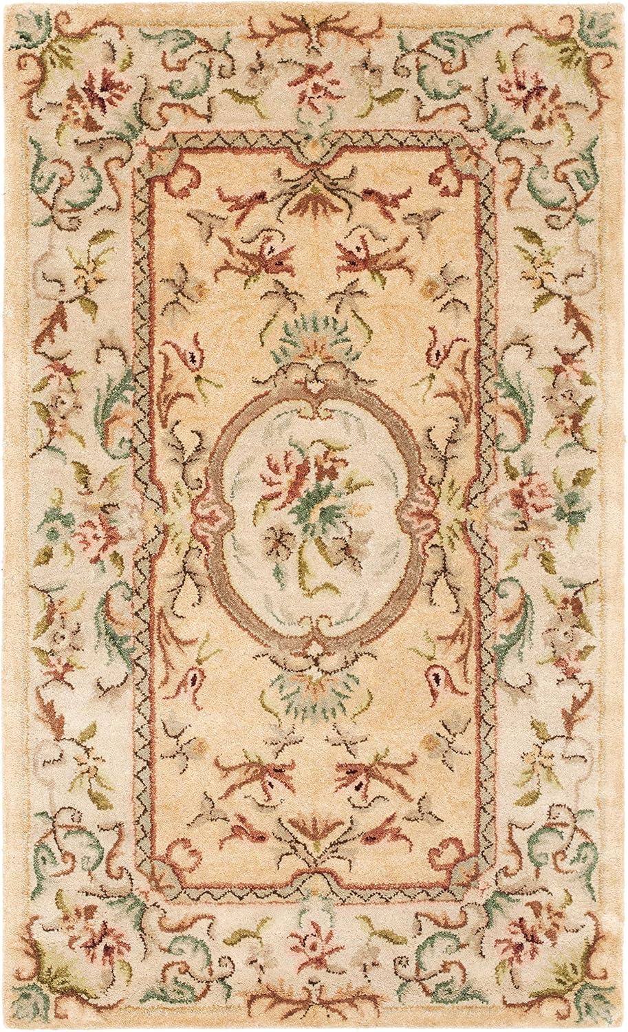 Bergama Area Rug in Light Gold/Beige