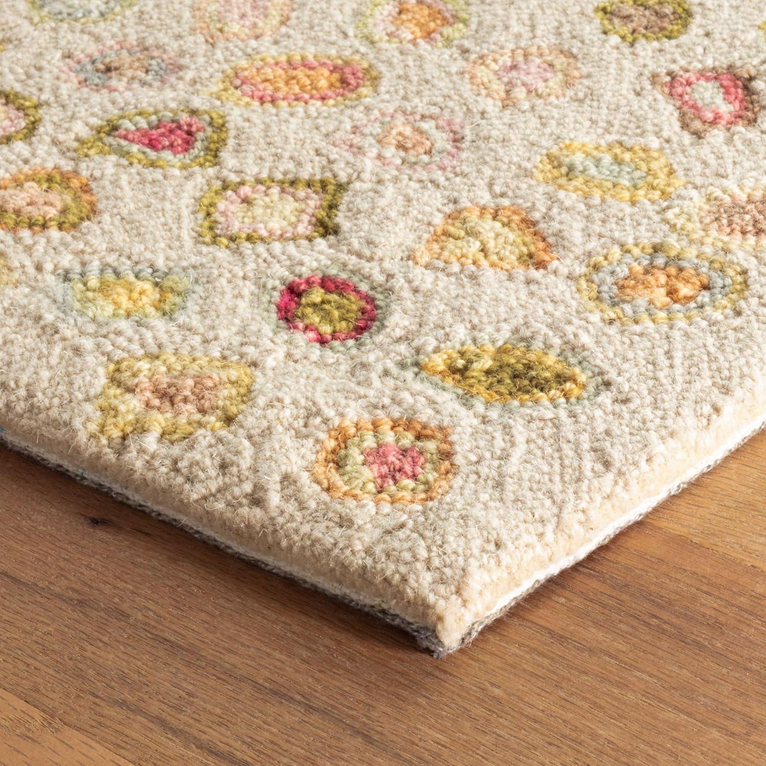 Cat'S Paw Pastel Hand Micro Hooked Wool Rug
