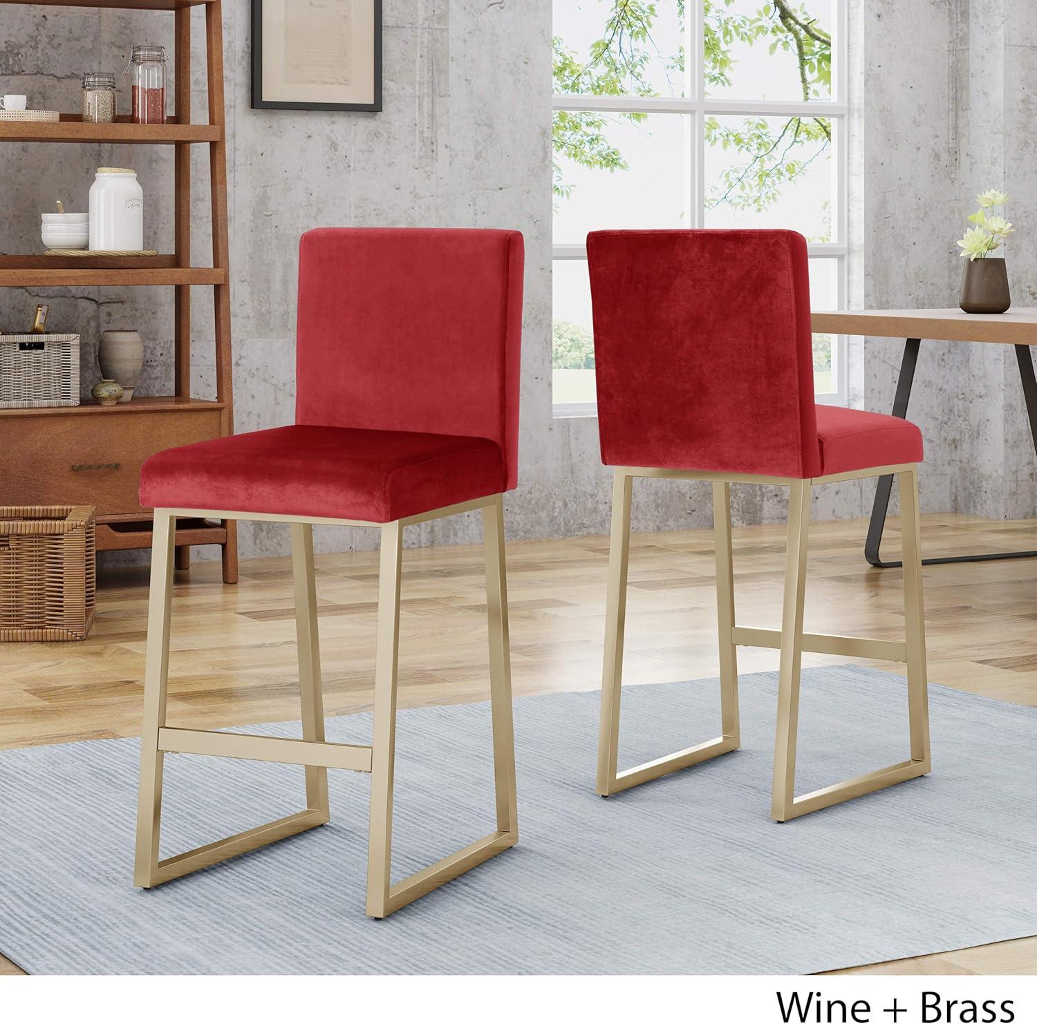 Set of 2 Toucanet Modern Counter Height Barstools - Christopher Knight Home