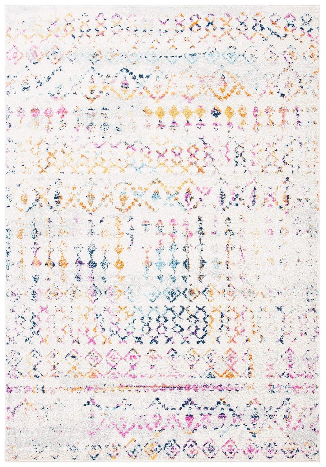 Tulum TUL240 Power Loomed Indoor Area Rug - Ivory/Gold - 8'x10' - Safavieh
