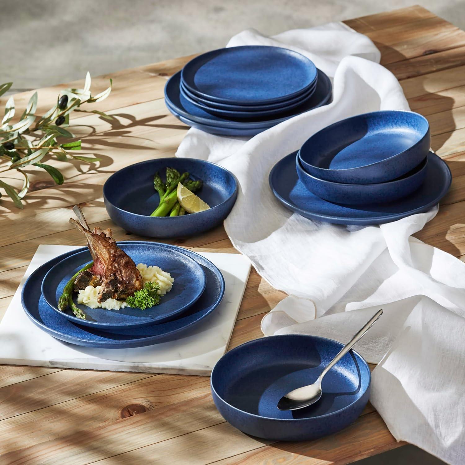 Porto By Stone Lain Macchio 12-Piece Dinnerware Set Stoneware