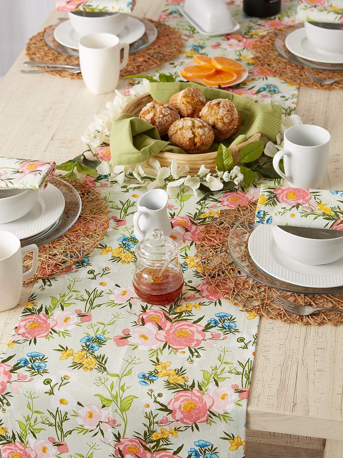 14x108 in. Spring Bouquet Print Table Runner