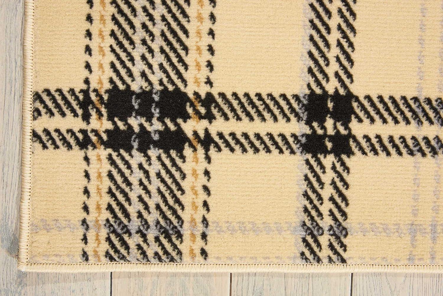 Nourison Grafix Contemporary Plaid Area Rug