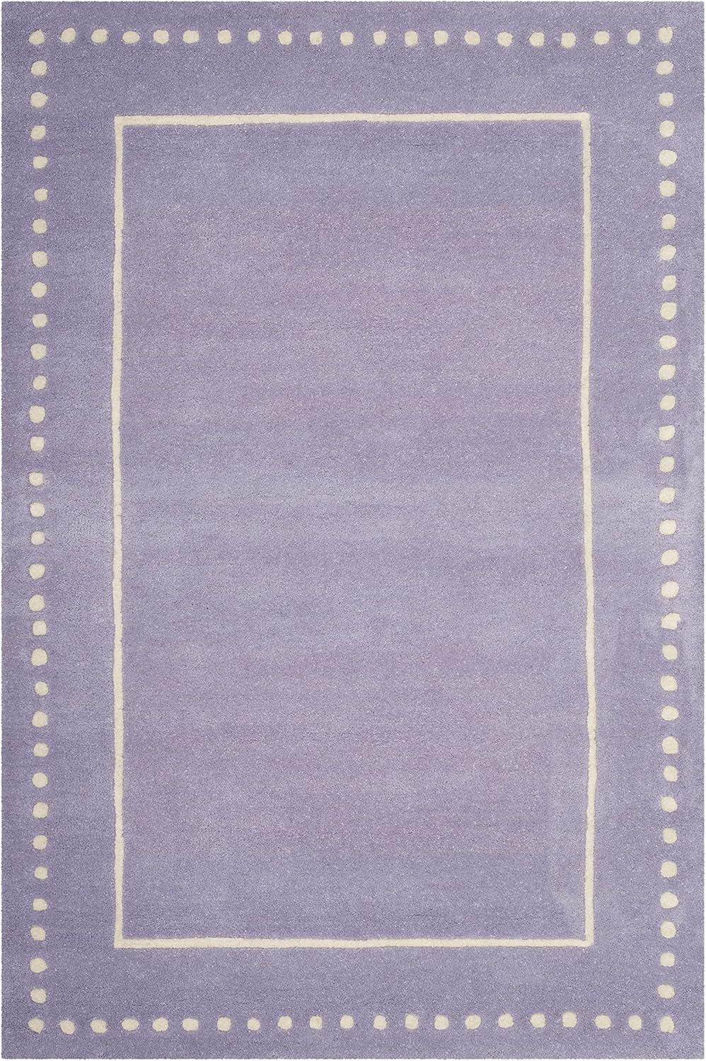 Bella BEL151 Hand Tufted Area Rug - Lavander/Ivory - 4'x6' - Safavieh.