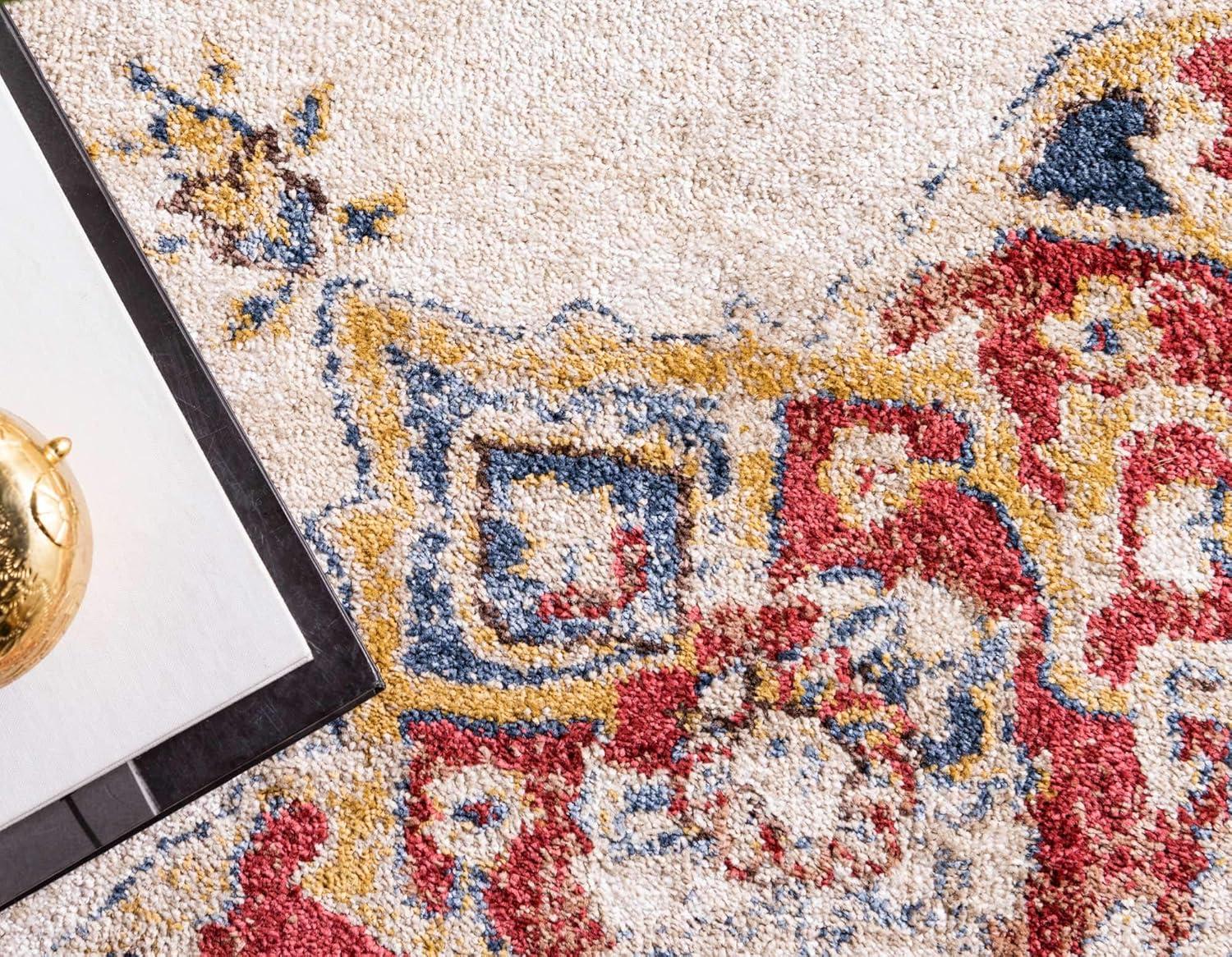 Unique Loom 5' 0 x 8' 0 Utopia Helios Cream Area Rug