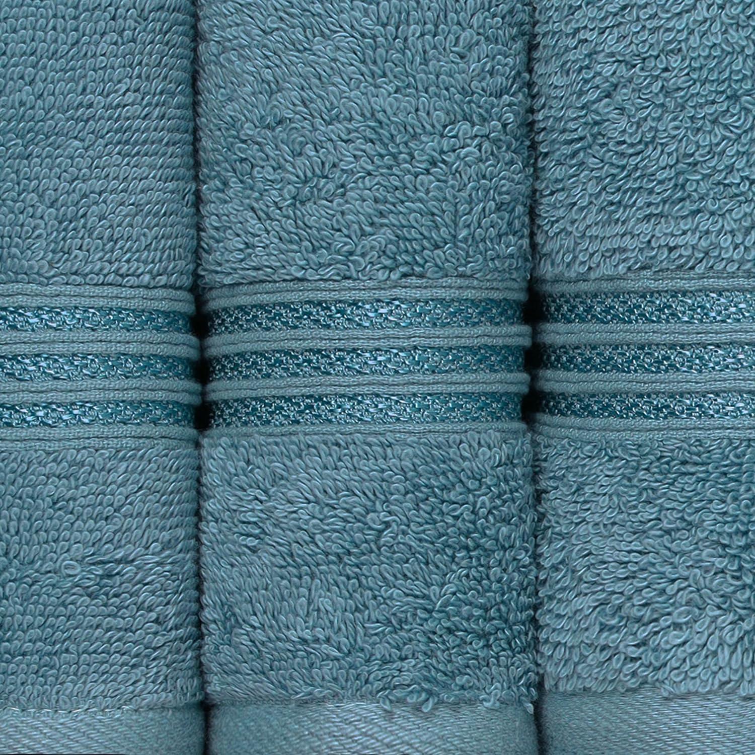 Superior Heritage Certified Egyptian Cotton Plush Absorbent Luxury Bath Towel (Set of 2)