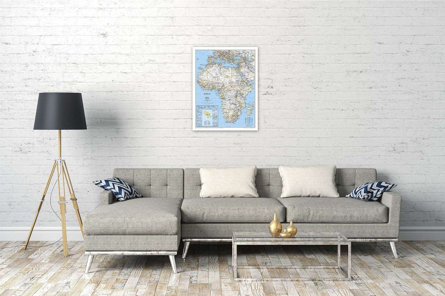 National Geographic Africa Classic Laminated Wall Map, 24" x 30.75"