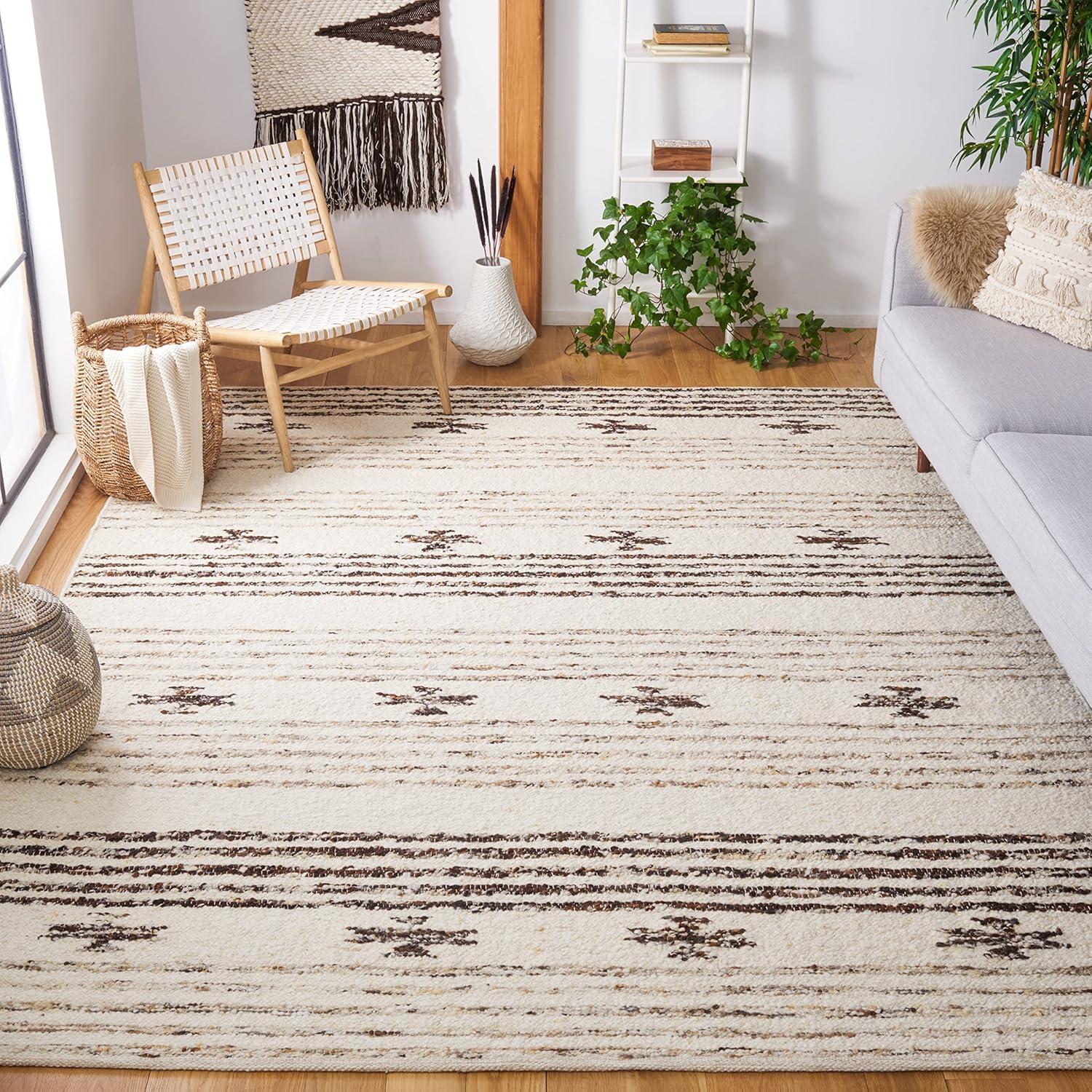 Abbie-Lea Natura Hand Woven 90% Wool And 10% Cotton Southwestern Rug