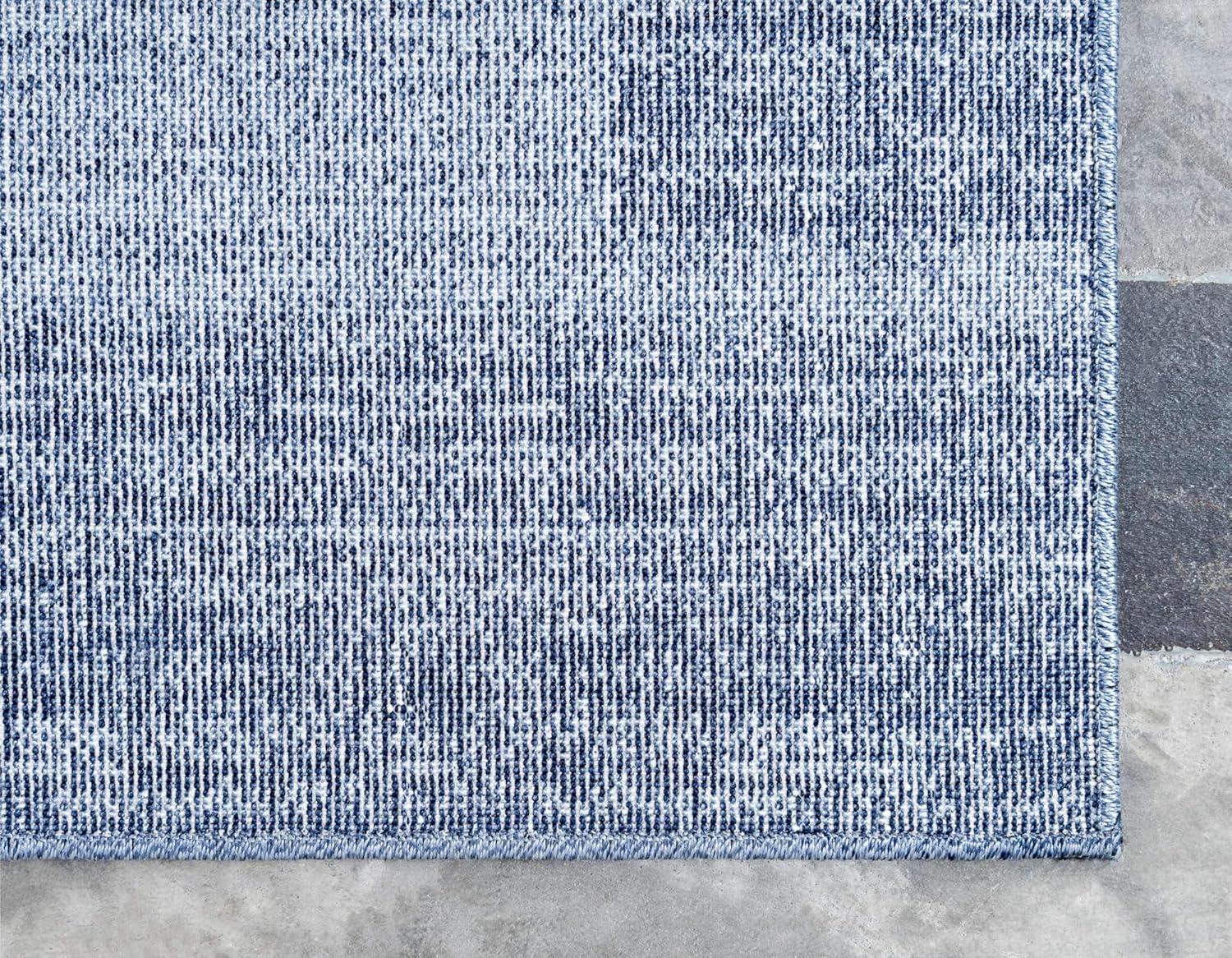 Rugs.com Angelica Collection Rug – 7' x 10' Light Blue Medium Rug Perfect For Bedrooms, Dining Rooms, Living Rooms