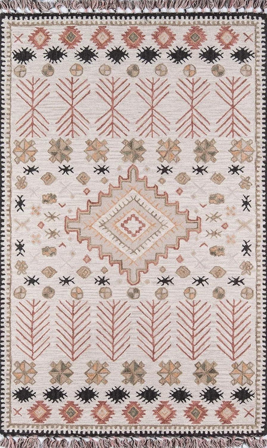 Momeni Tahoe Wool Hand Tufted Multi Area Rug 5' X 8'