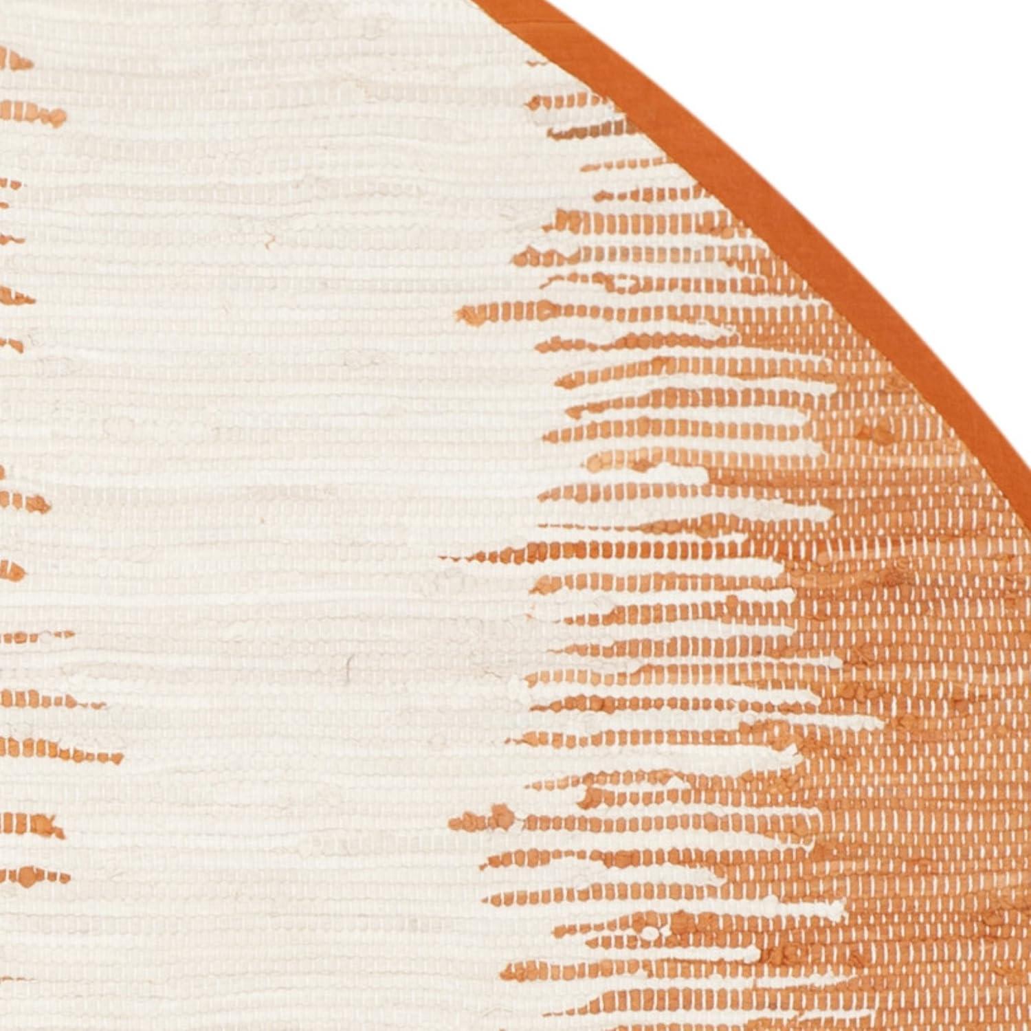 Montauk MTK751 Hand Woven Indoor Area Rug - Orange - 6' Round - Safavieh