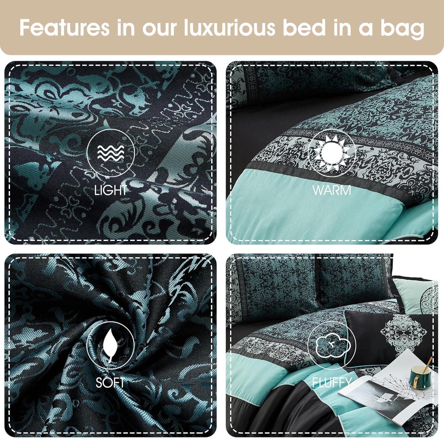 Nanshing America, Inc Arabesque 8 Piece Traditional Comforter Set