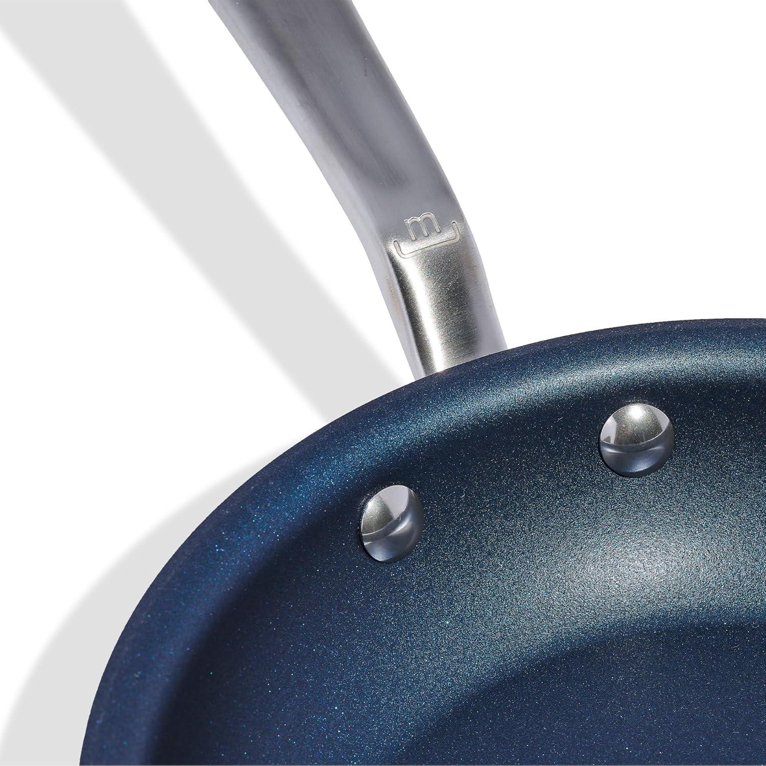 Made In Cookware - 8" Non Stick Frying Pan (Harbour Blue) - 5 Ply Stainless Clad Nonstick - Professional Cookware - Crafted in USA - Induction Compatible