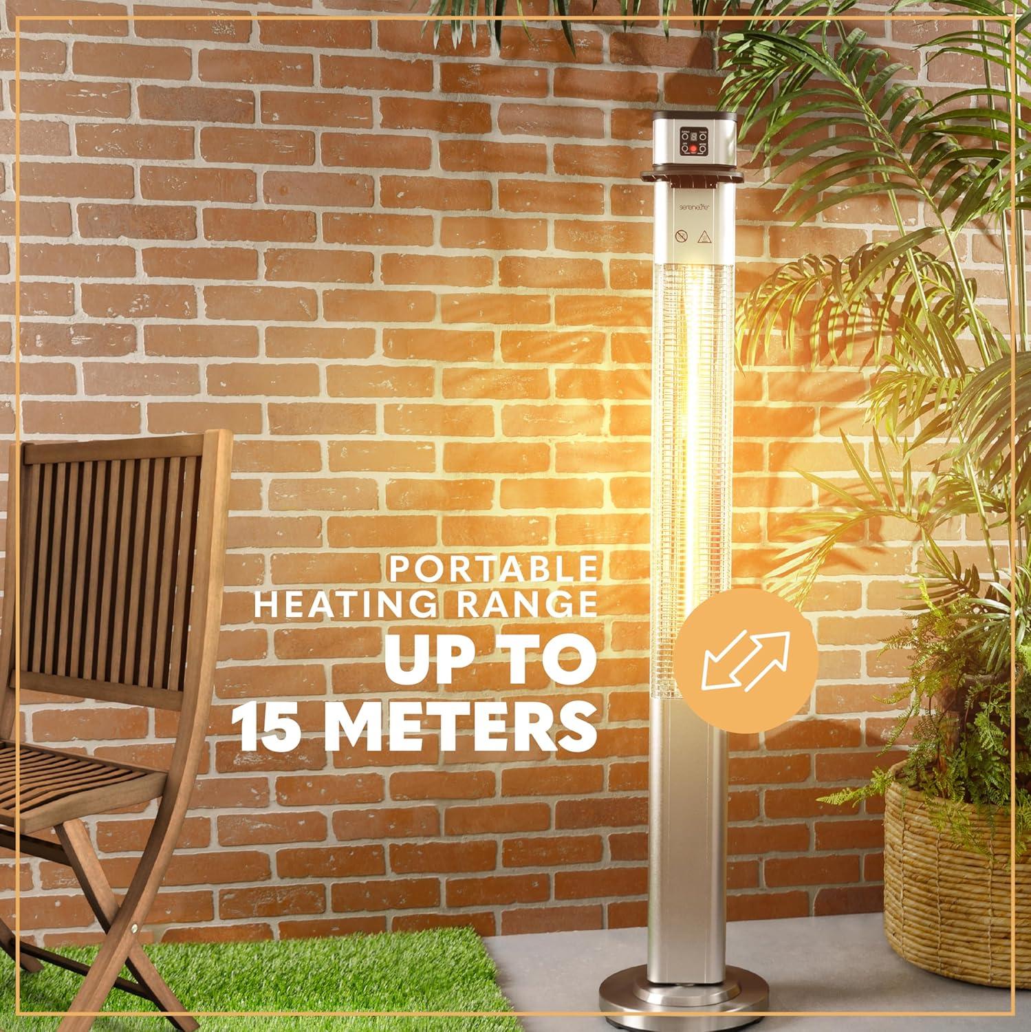 Stainless Steel Electric Standing Patio Heater