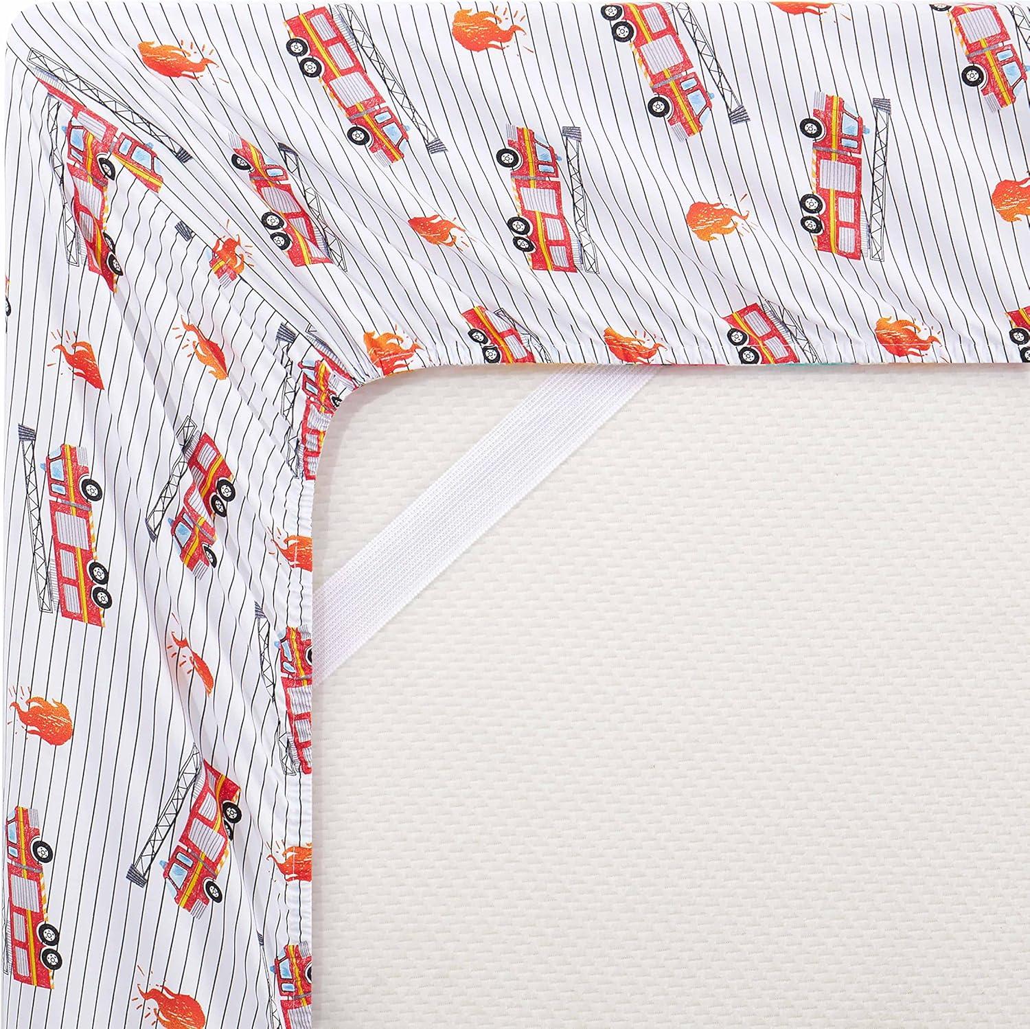 Fire Engine Truck Microfiber Kids' Sheet Set By Sweet Home Collection®