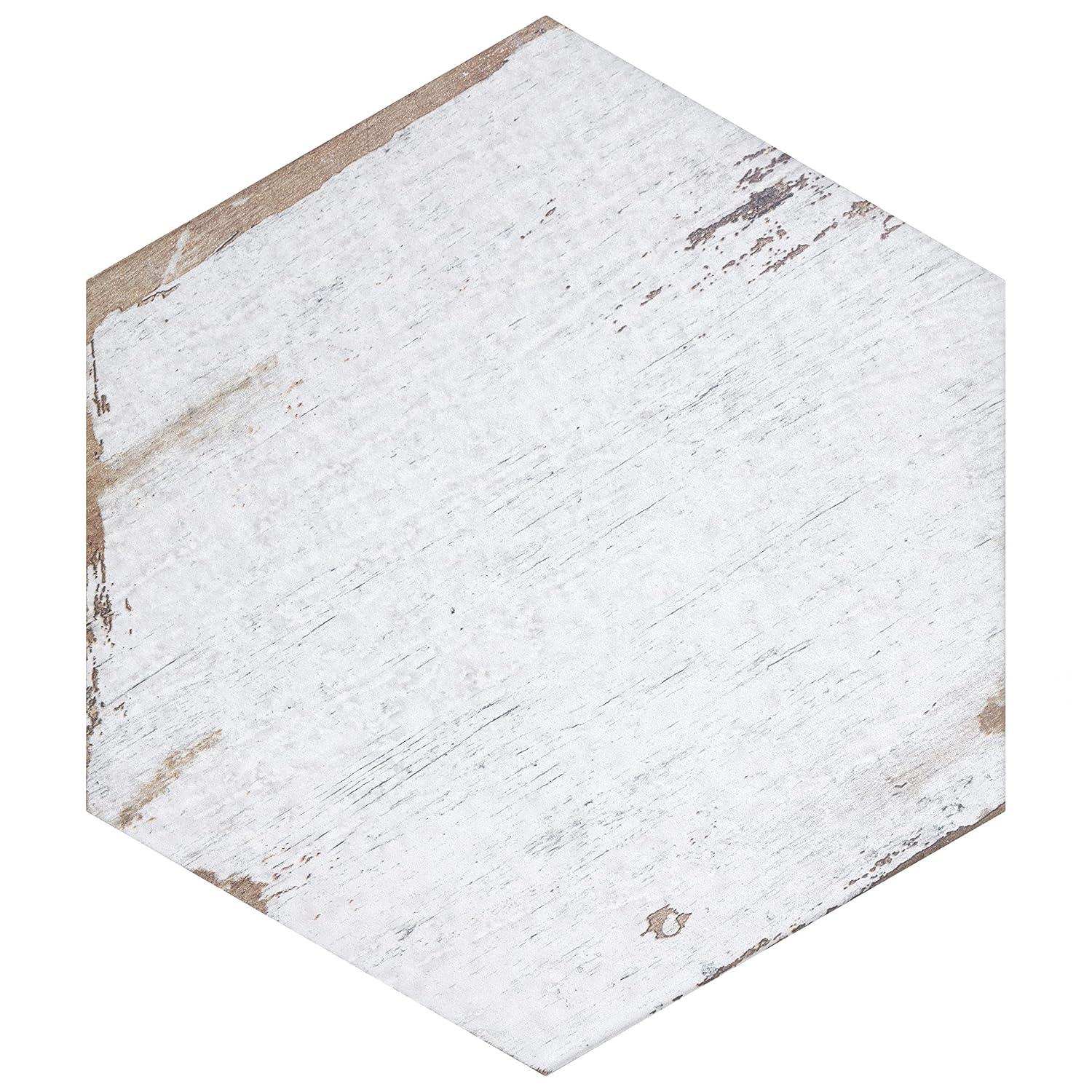 Retro 7" x 8" Porcelain Wood Look Wall & Floor Tile