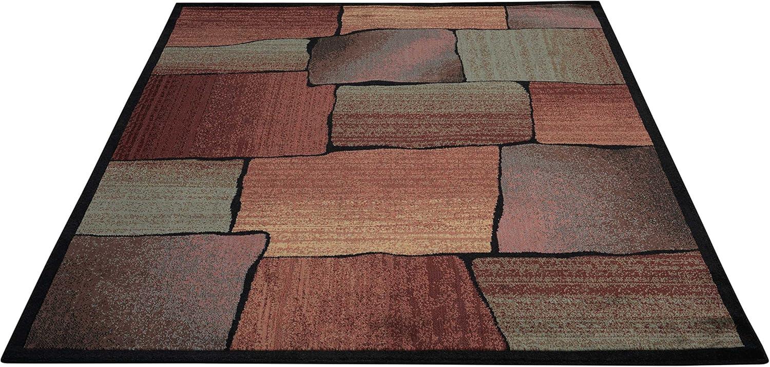 Nourison Expressions Paneled Multicolor 9'6" x 13'6" Area Rug, (10x14)