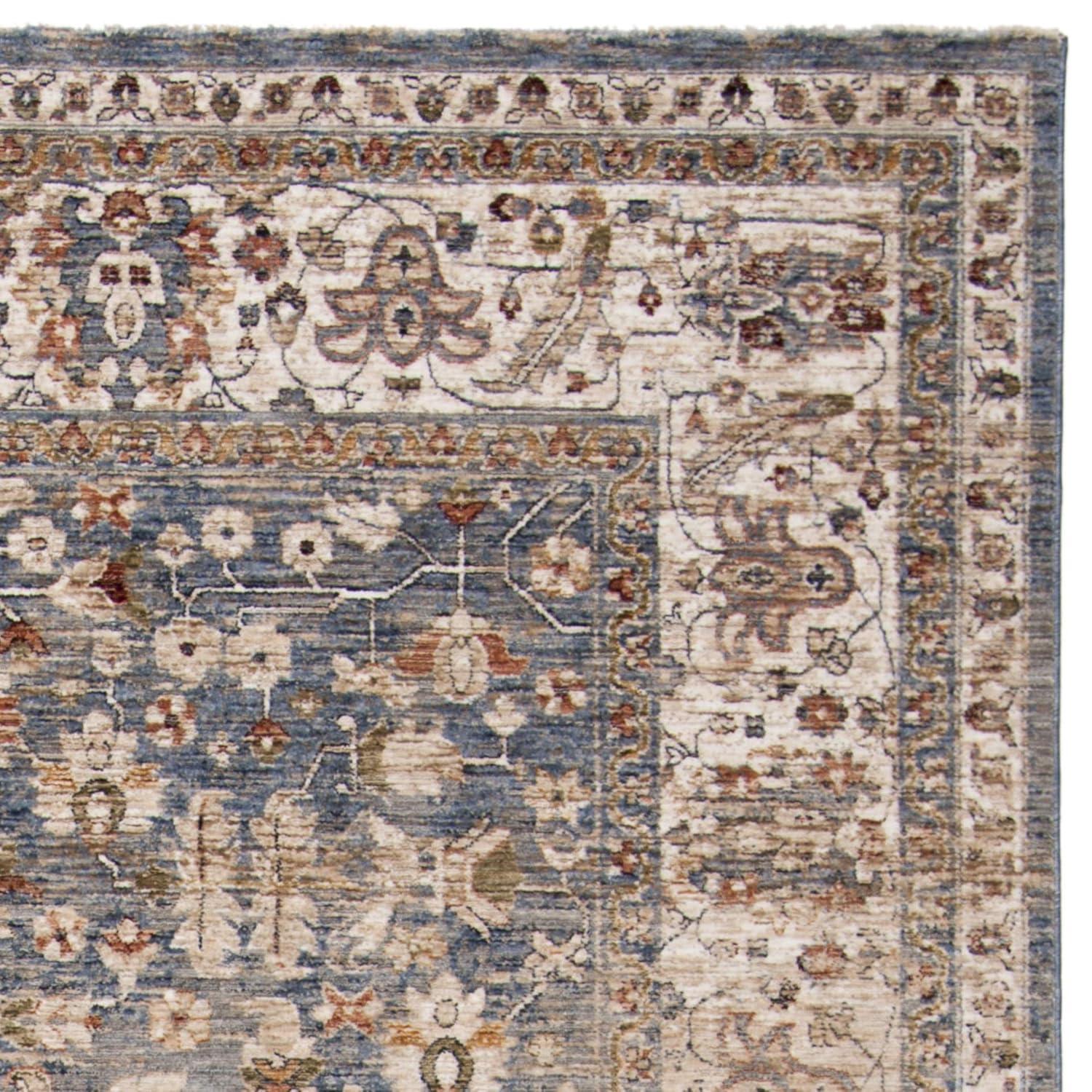 Heirloom HRL704 Power Loomed Area Rug - Light Blue/Ivory - 8'x10' - Safavieh.