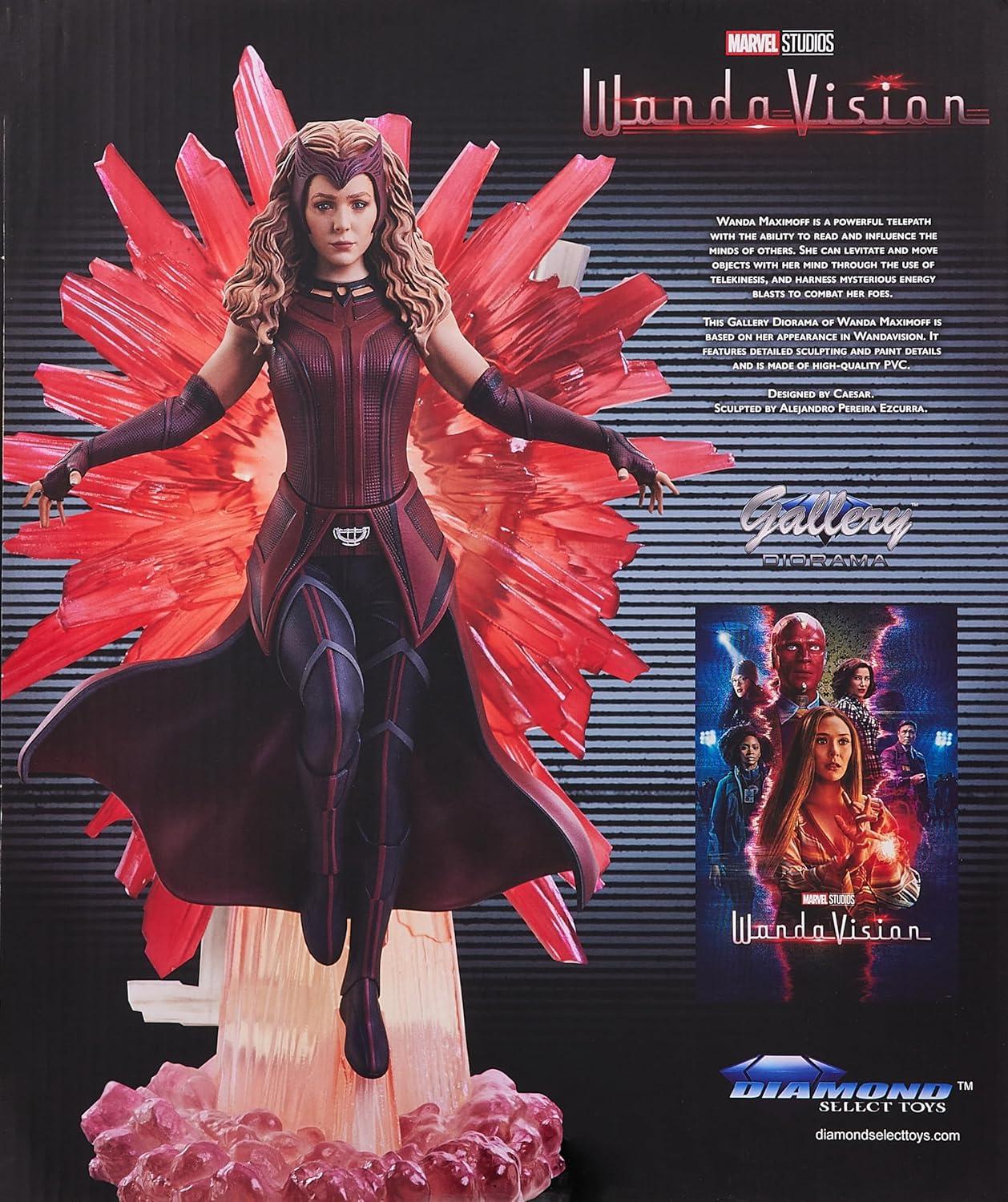 Diamond Select Toys Vinyl Figure, Wanda Maximoff PVC Figure Rising Chaos Energy