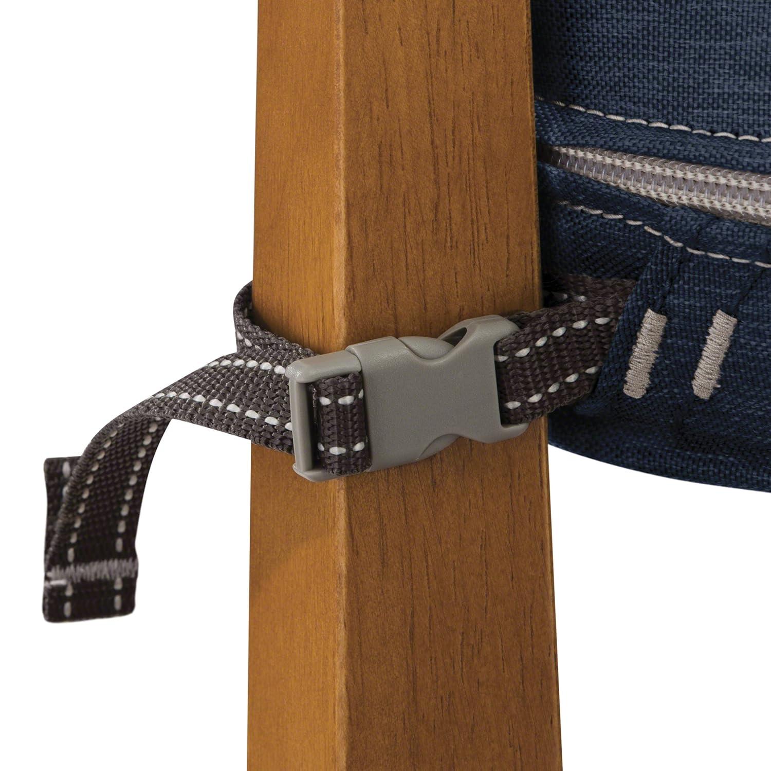 Classic Accessories Montlake FadeSafe Water-Resistant Patio Dining Seat Cushion, 19 x 19 x 3 inch, Heather Indigo