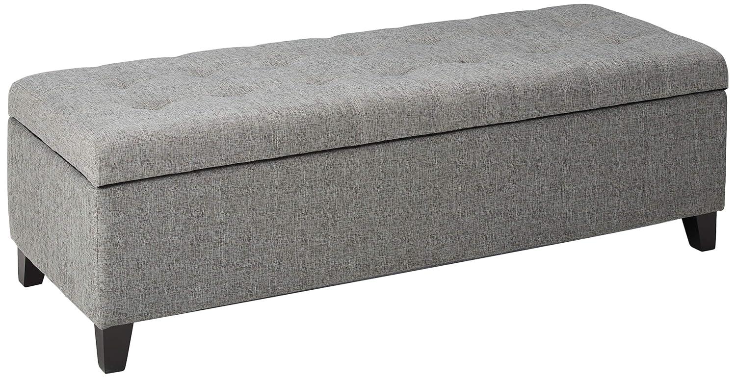 Mission Storage Ottoman - Gray - Christopher Knight Home