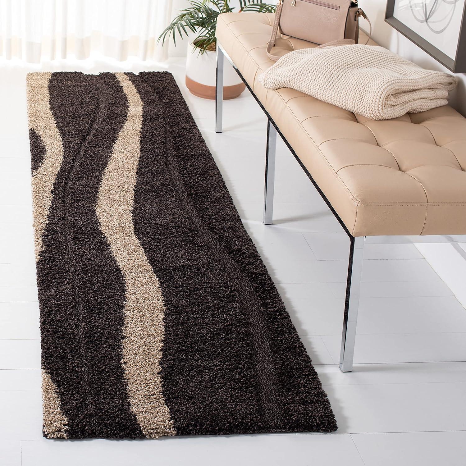 Florida Shag SG451 Power Loomed Area Rug  - Safavieh