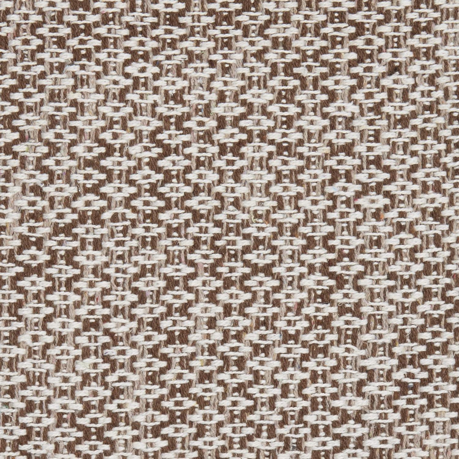 Design Imports Miniature Diamonds - Leather Brown - 2 X 3 Ft