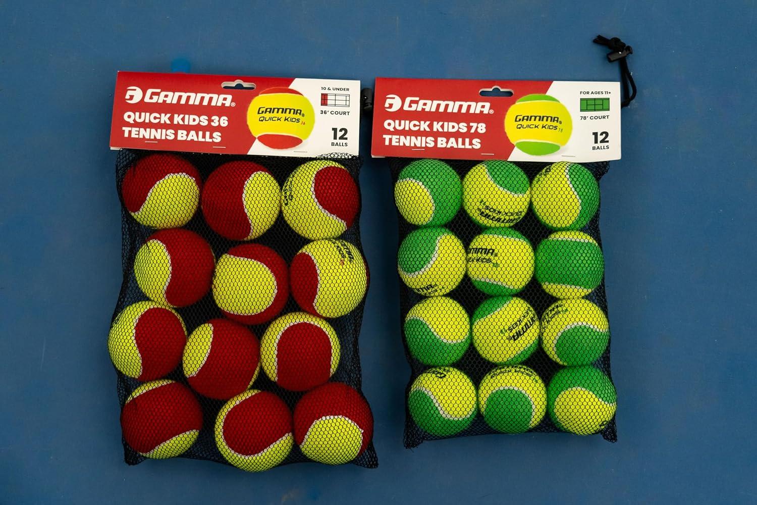 GAMMA Sports Quick Kids 36 12pc Tennis Ball