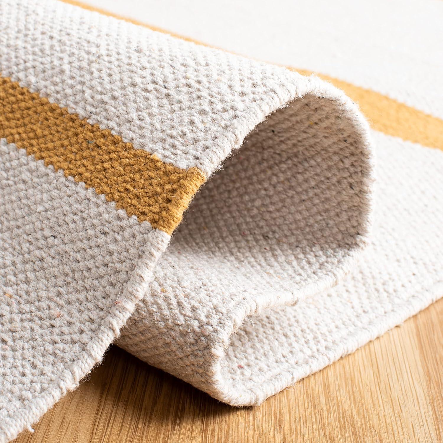 Montauk MTK311 Hand Woven Indoor Area Rug - Ivory/Gold - 5'x8' - Safavieh