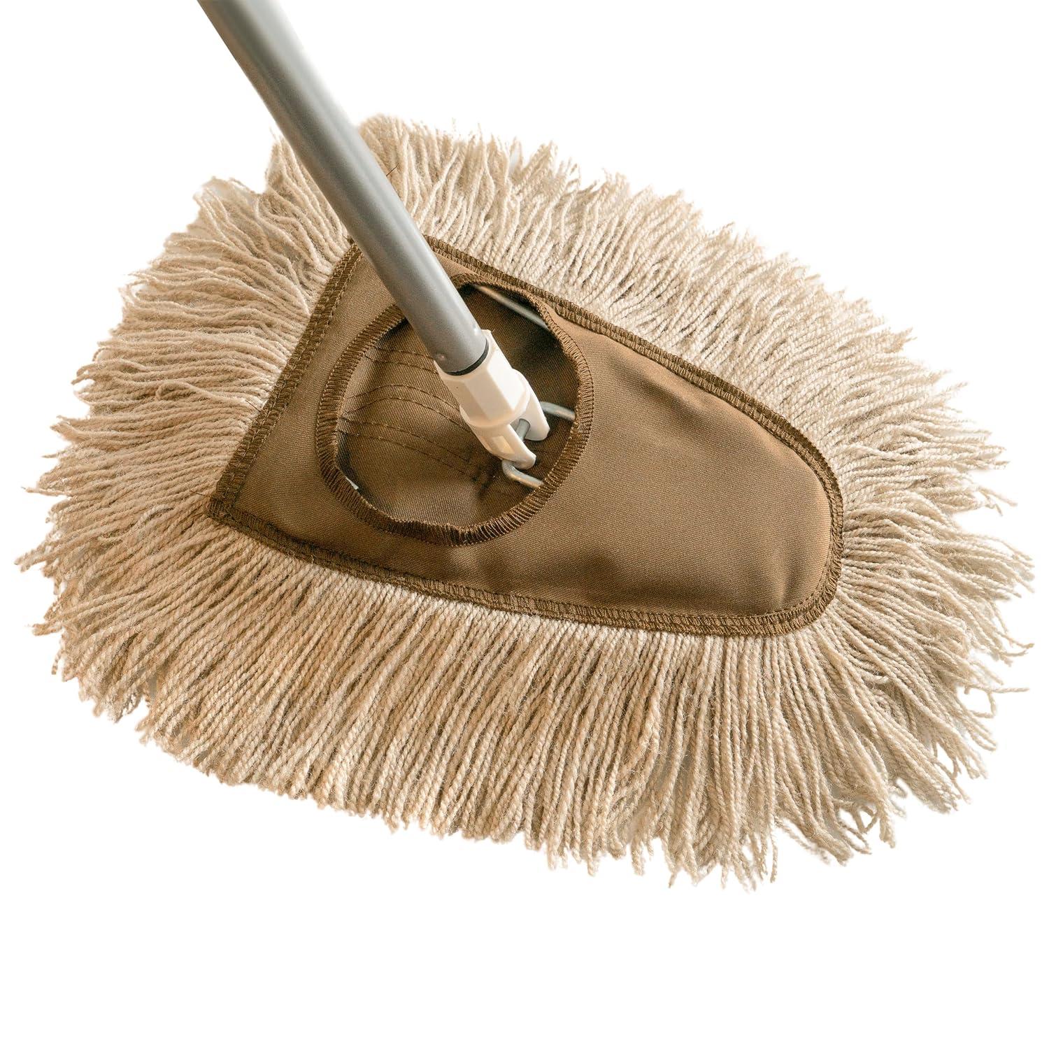 Stanley Home Products Washable Nylon Dry Mop - Removes Dust and Dirt from Surfaces and Hard to Reach Areas (Complete Mop)
