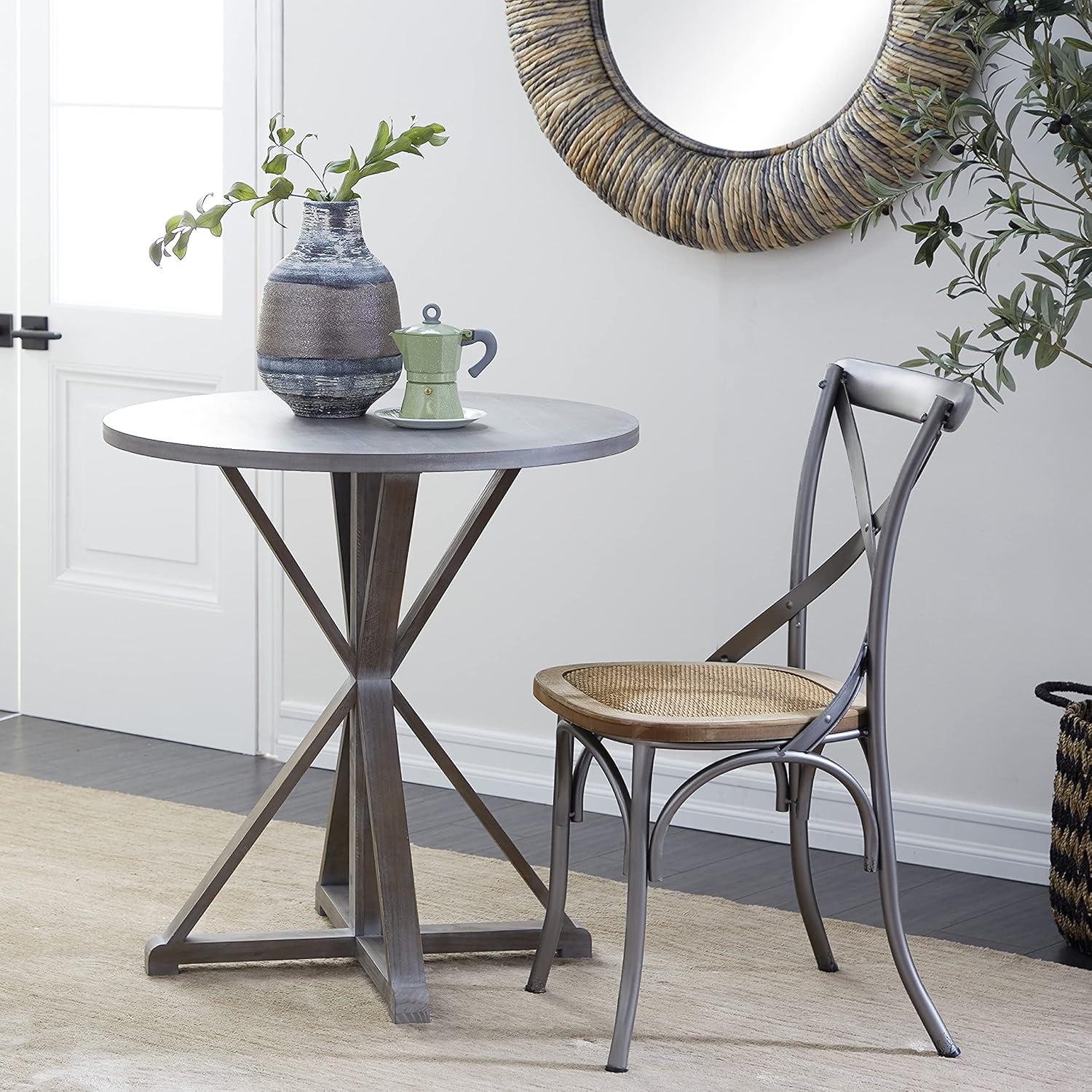 31" x 29" Farmhouse Wood Accent Table - Olivia & May