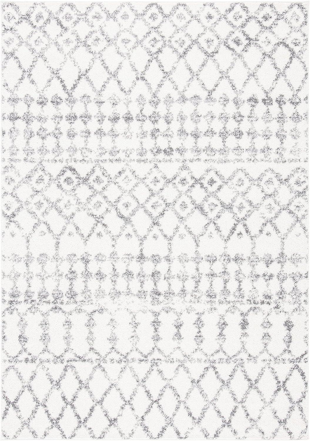 Tulum TUL657 Power Loomed Area Rug - Ivory/Grey - 5'5"x7'7" - Safavieh.