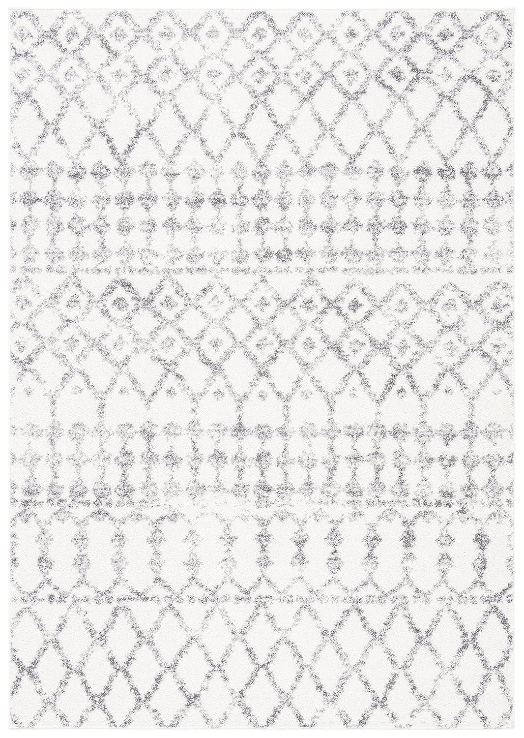 Tulum TUL657 Power Loomed Area Rug - Ivory/Grey - 5'5"x7'7" - Safavieh.