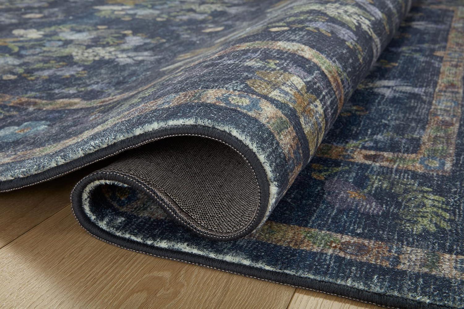 Rifle Paper Co. x Loloi Courtyard Navy Area Rug feat. CloudPile