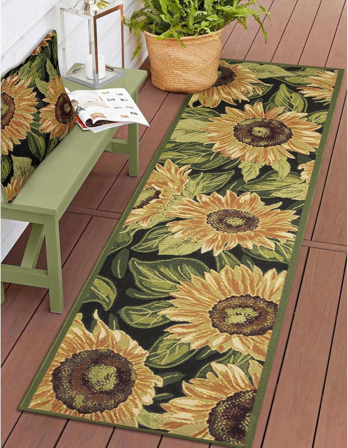 Liora Manne Floral Indoor/Outdoor Throw Pillow